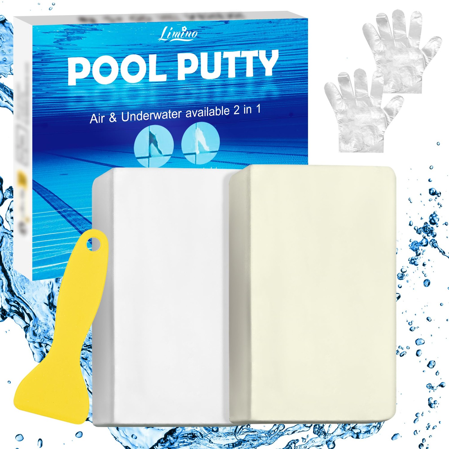 Pool Putty - 2 Part Epoxy Pool Putty for Leaks Underwater or Above ...