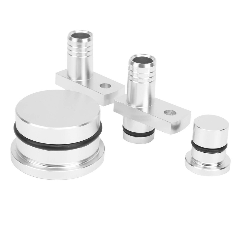 Acouto PCV Reroute Fitting Kit with Port Plug Resonator Plug,