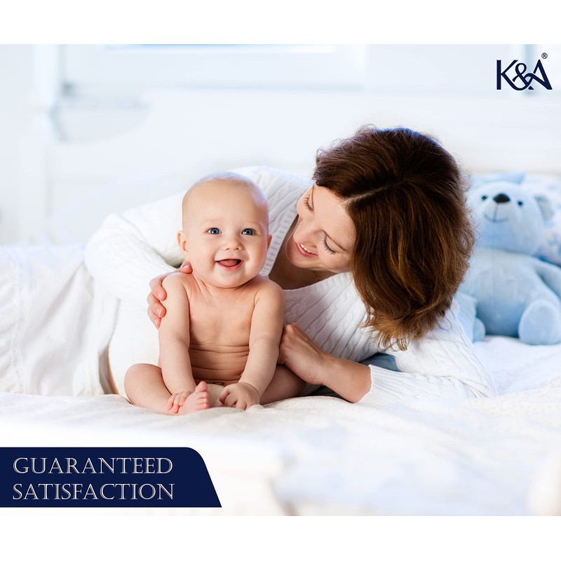 K&A® Terry Waterproof Mattress Protector | Soft Terry Towel Mattress