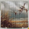 Abaysto Hunting Flying Wild Ducks Shower Curtain,Bath Curtains Bathroom Decor Sets with Hooks Shower Bath Curtain for Bathroom,Polyester Fabric Bathroom Shower Curtain