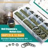 388 PCS 12 Sizes NBR Metal Bonded Sealing Washer Kit