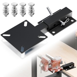 Hitch Vise Mount for Truck, Trailer Receiver & Bench for Hitch Table, Hitch Mount Vise Plate for Winch, Pipe, Grill & Chain Vises