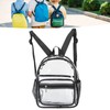 Clear Backpack Waterproof Heavy Duty Fashionable Eco Friendly PVC Transparent