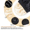 Silk Bonnet for Sleeping Double Layer Satin Bonnet Adjustable Bonnets