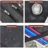 1 Pack Pencil Pouch for 3 Ring Binder, Expandable Binder