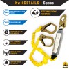 KwikSafety PYTHON 6' Shock Absorbing Safety Lanyard