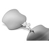 Retro Clip On Nose Sunglasses Matrix Morpheus Movie rimless (Silver,