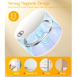 Gospire 20X Magnifying Mirror with Magnetic, 3.5 Inch Round Mirror Use for Makeup Application, Compact & Portable Magnified Cosmetic Mirror for Travel, Pink