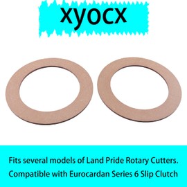 xyocx Replacement Slip Clutch Friction Disc 1806010 for Land Pride Rotary Cutters Compatible with Eurocardan Series 6 Slip Clutch (2 PK)
