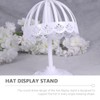 PRETYZOOM 2pcs Hat Display Stands, Table Standing Hollow-Out Hat Display