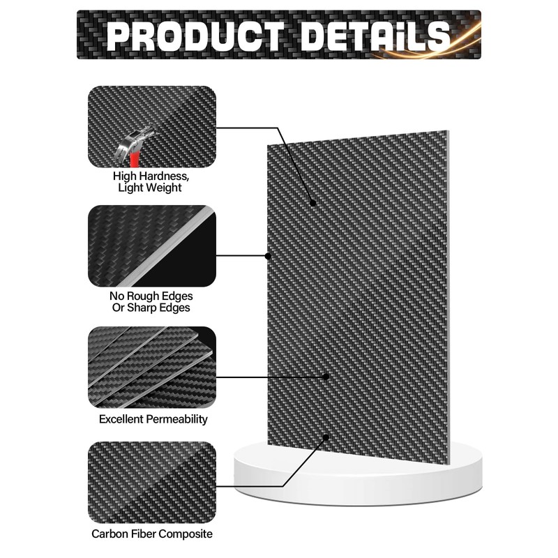 100% 3K Carbon Fiber Sheet Lanstics Carbon Fiber Plate Carbon