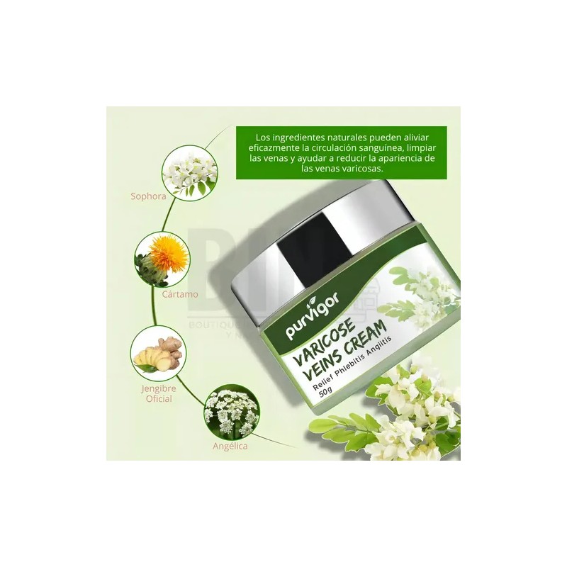 Crema Para Varices Alivia Dolor Venas Extractos Naturales