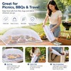 Foldable Mesh Food Cover for Indoor & Outdoor Dining –
