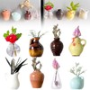 YSHIGUING 8pcs Mini Vase Magnets for Fridge - Cute 3D