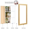 Gaevuian 11x23 Picture Frame Display 5 opening 5x7 and 8x10