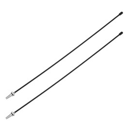 The Lord of the Tools 2 Sets RC Antenna Tube with Cap Universal Silver Antenna Mount for RC Car Quadcopter FPV Drone RC Boat Aircraft 320mm Long