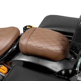 Motorcycle Leather Passenger Seat Cushion Pad Compatible with Rebel CMX CM 1100 CMX1100 CM1100 2021 2022 2023 2024 2025 Rear Pressure Relief Soft Pillion Saddle Cover, Brown