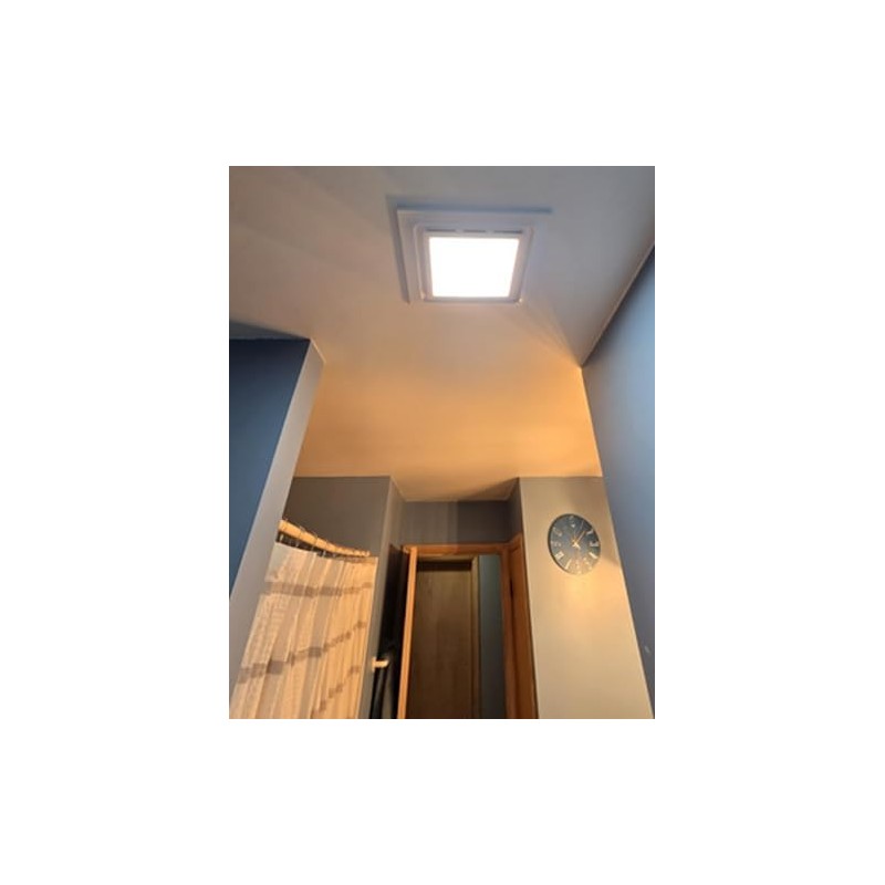 Bathroom Exhaust Fan with 6500K LED Light 126 CFM Ceiling