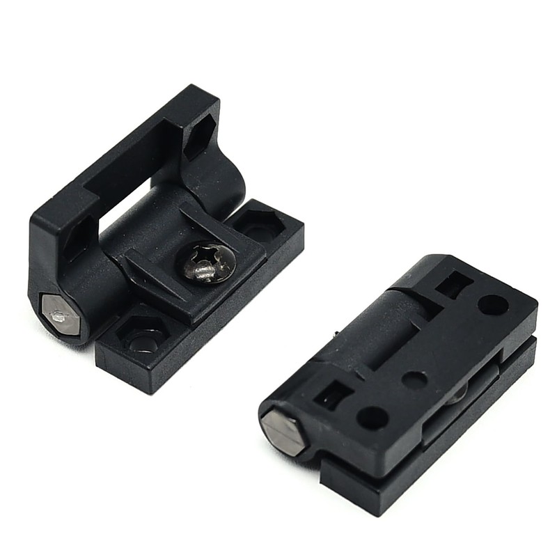 Torque Hinge 4PCS Black Adjustable Door Hinge Nylon Plastic Butt