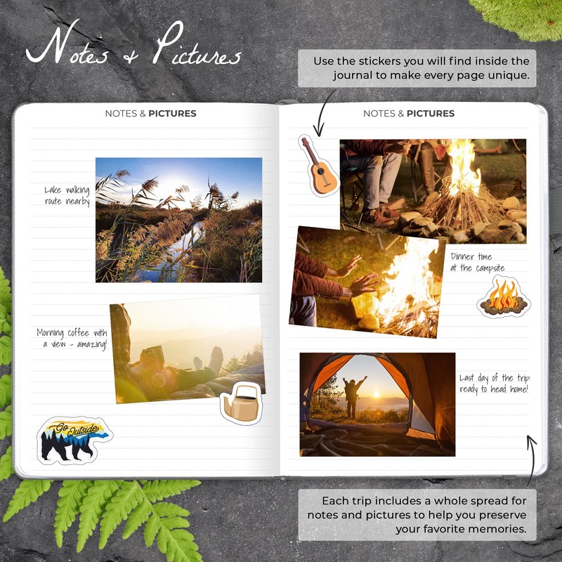 Clever Fox Camping Journal – Camper Log Book & RV