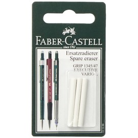 Faber-Castell FABER-CASTELL 131596 - Ersatzradierer für Druckbleistift Grip 1345/1347, 3 Stück