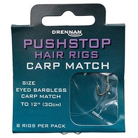 DRENNAN CARP MATCH QUICKSTOP HAIR RIGS SIZE 16 - HNQCMA016
