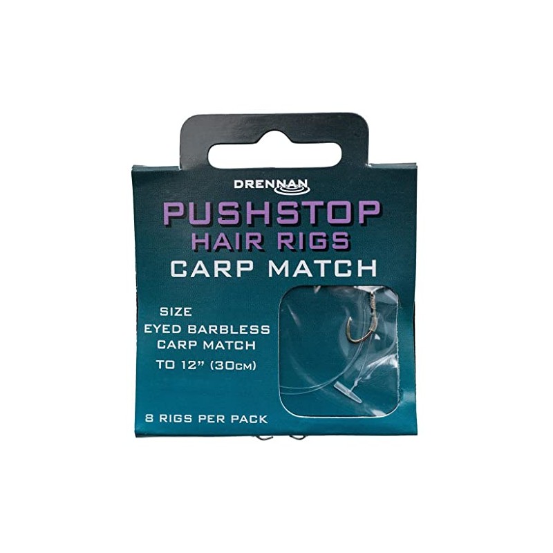 DRENNAN CARP MATCH QUICKSTOP HAIR RIGS SIZE 16 - HNQCMA016