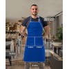 Utopia Kitchen 10 Pack Bib Apron Adjustable with 2 Pockets,