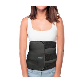MEDWAY | Faja Abdominal Larga Talla Universal Color Negro Altura 31 cm