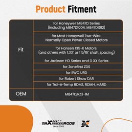 maXpeedingrods Damper Motor Actuator Replacement for Honeywell M847D1004 M847D, RZ3-1M 2 Wire Spring Return Damper Actuator, Old ARD and ZD Series HVAC, 24 VAC