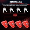 NAKANEKO Glad Hand Lock Keyed Alike 4 Pack Heavy Duty