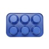 Monfish Muffin Mould 6 Jumbo Cup Carbon Steel Haze Blue