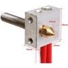 3D Printer Assembled Hot End Kit, Hotend Heating Block Kit,