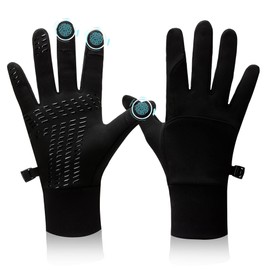 BLUEVER Touchscreen Gloves Cycling Gloves Men Women Non-Slip Windproof Cycling Gloves Winter Gloves for Cycling Running Driving Jogging Skiing (S)