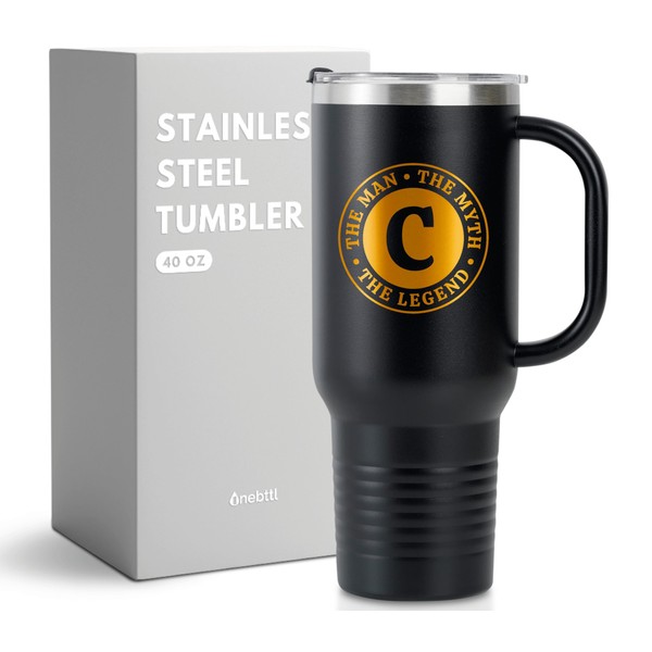 the Man the Myth the Legend, Monogrammed 40oz Tumbler with