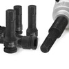 sourcing map 2pcs H4 (4mm) Hex Impact Bit Socket 1/2"