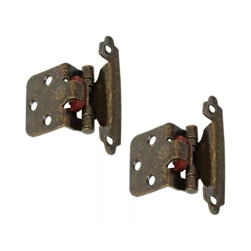 LIZOFERTAS Bisagra Americana Bisagra De Parche 40 Piezas Laton Antiguo