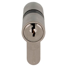 Amig - Security Cylinder | Door Lock | High Security Cylinder | Includes 3 Keys | Long Cam | Matte Silver | Materials: 70 (30-40 mm)