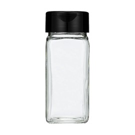 Small Clear Glass Spice Jars w/Dual Sifter Cap | Food Grade BPA Free USA Made | 4 Fluid Ounce Capacity by Pride Of India