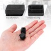 MECCANIXITY 10 PCS 1/2"(13mm) Square Plastic Hole Plugs, Black Plastic