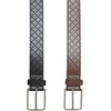 Urban Classics Men's Belt, Black/Silver+Brown/Silver