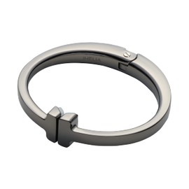 iHELIA Purse Hook Hanger for Table (Modern) - Premium Bag Holder w/Ergonomic Bracelet Oval Design (Black)