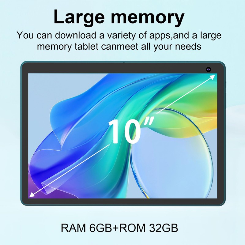 Android 15 Tablet 10 inch, 2 in 1 Tablets with