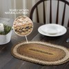 VHC Brands Kettle Grove, Dining Table Placemat, Braided Jute, Oval,
