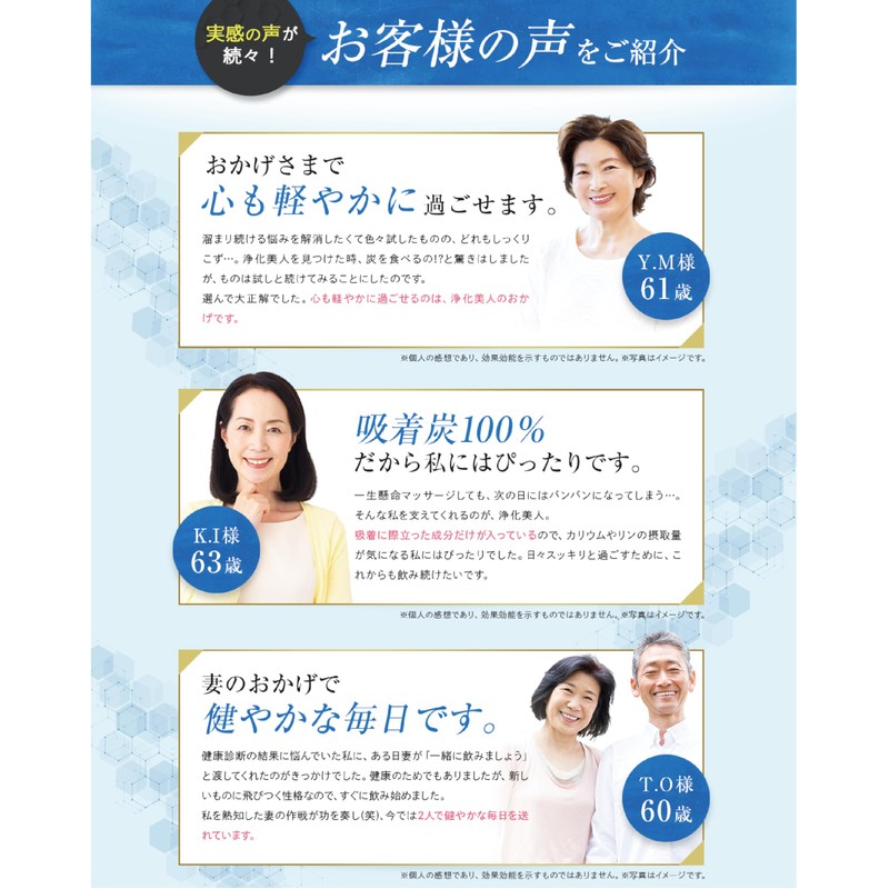 浄化美人 吸着炭粉末 180粒