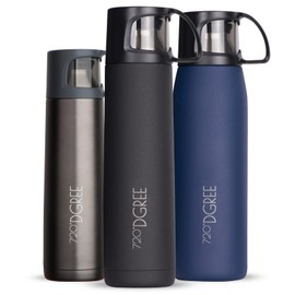 720°DGREE Thermo Flask “Follow“ - 450ml, 700ml, 1l - Your Lifestyle Stainless Steel Flask - Double-Walled, Vacuum Insulated Thermo Bottle with Cup - Enjoy Your Hot Bervages, Coffee, Tea Everywhere