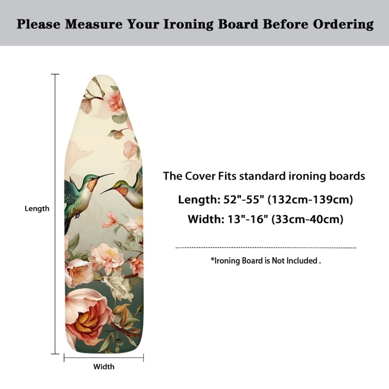 Vanideaoty Large Ironing Board Cover 55 x 16, Heavy Duty