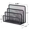 Desk File Holder, 3 Tier Metal Mesh Mail Sorter Magazine