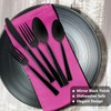 Kikbioee 20-Piece Black Silverware Set, Forged Stainless Steel Cutlery Set,