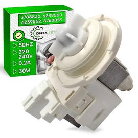 Washing Machine Drain Pump 30W 220/240V 50Hz 0.2A with Original Code 3788832 6239560 6239562 8760859 for Miele ONIX TECH